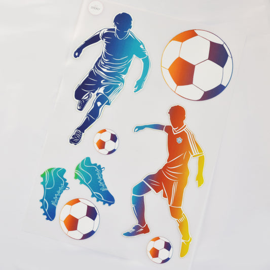 ArtStickly Iron-On Football Set, DIN A4 | Decorate T-shirts, hoodies, jeans | Patches large and small for children and adults