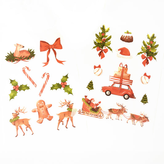 Artstickly Bügelbilder Weihnachten A5-Set, 2 Bögen für Kinder, Familie