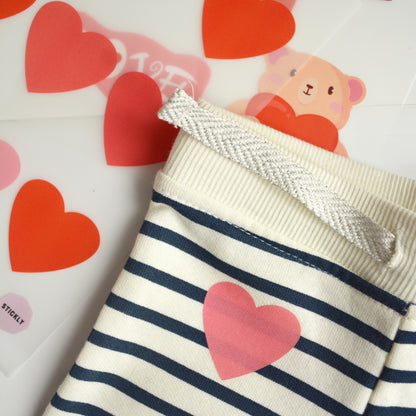 Artstickly Bügelbilder Herzen A5-Set, 2 Bögen für Kinder, Babys