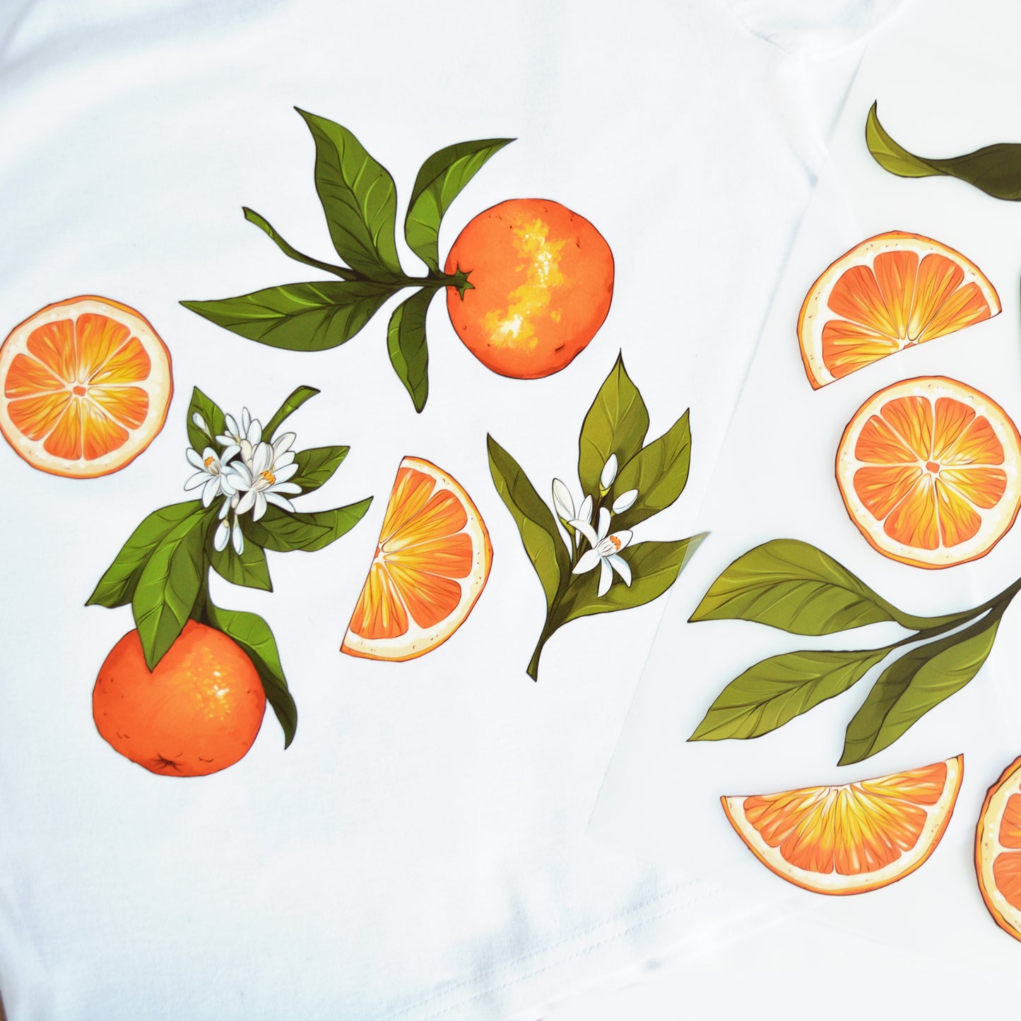 ArtStickly Bügelbilder Orangen A4-Set für Kinder, Erwachsene