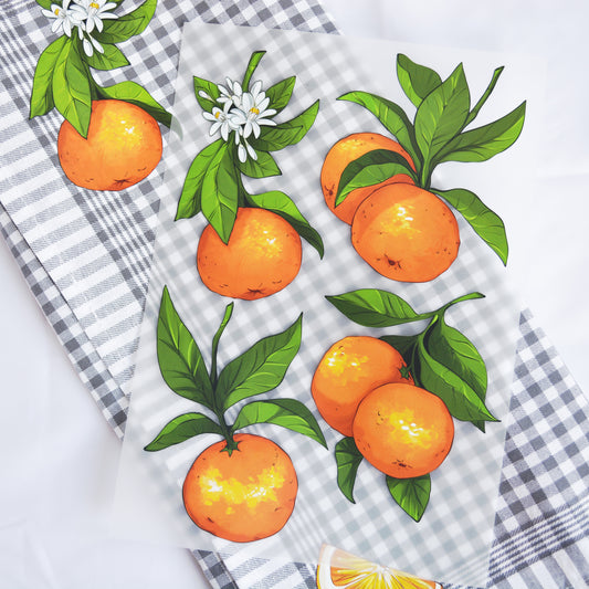 ArtStickly Bügelbilder Orangen A4-Set für Kinder, Erwachsene
