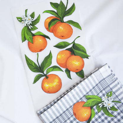 ArtStickly Bügelbilder Orangen A4-Set für Kinder, Erwachsene