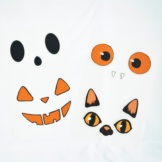 Artstickly Bügelbilder Masken A5-Set für Textilien, 2 Bögen für Kinder, Familie, Erwachsene