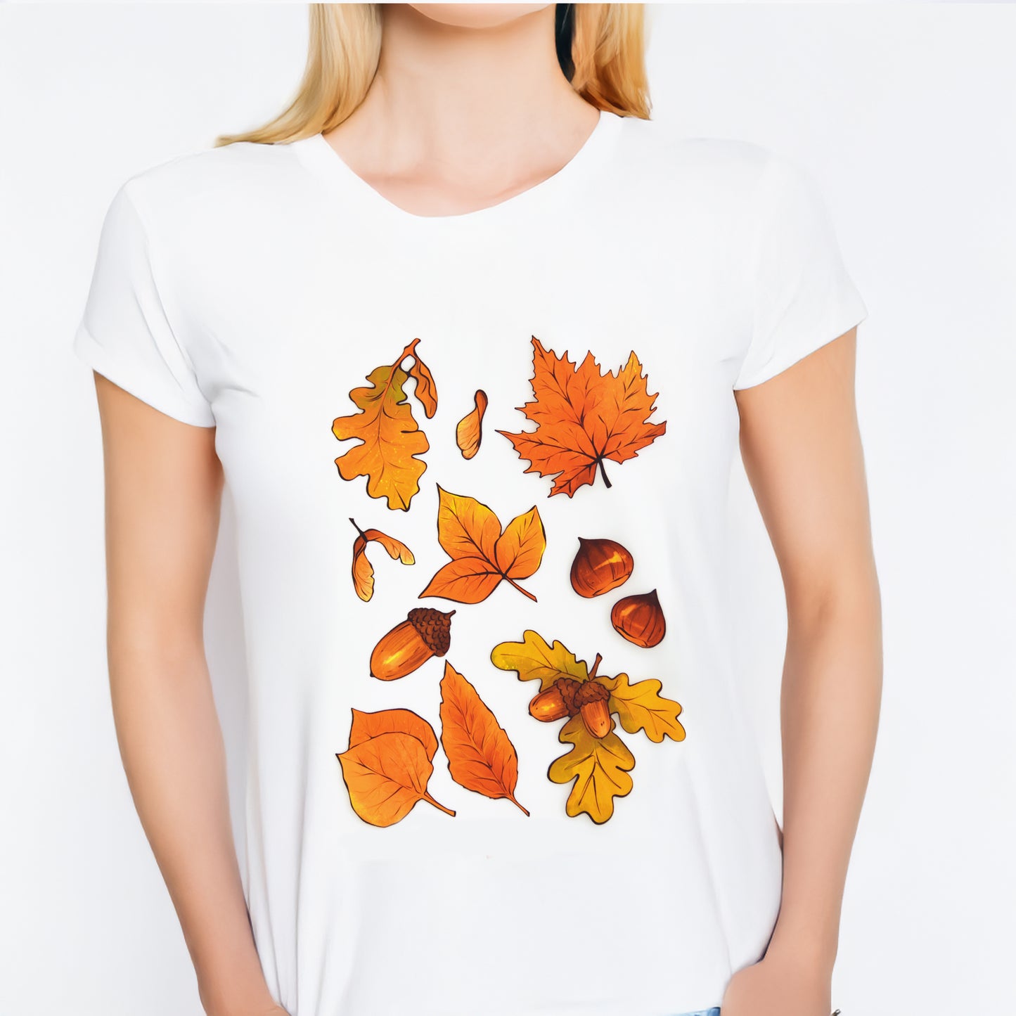 ArtStickly Bügelbilder Herbstblätter A4-Set für Kinder, Erwachsene