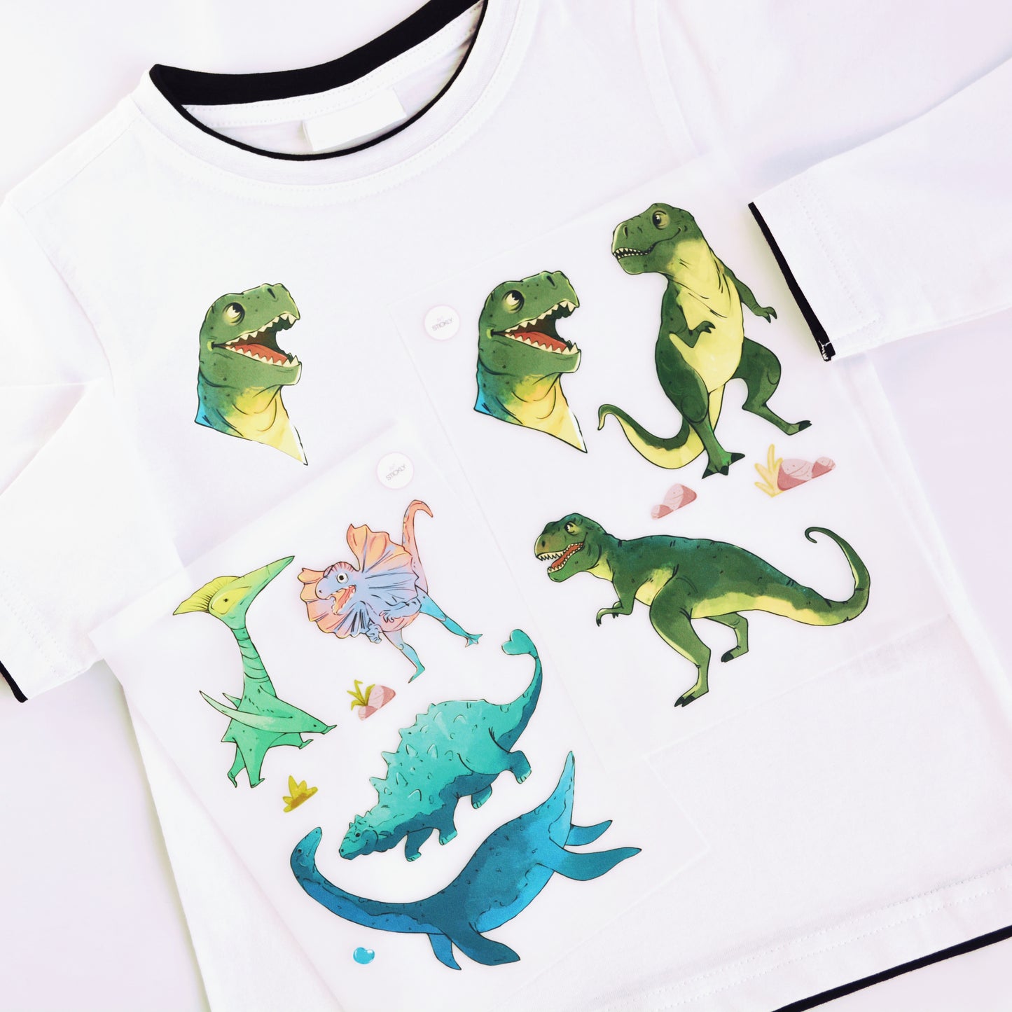 Artstickly Bügelbilder Dino Rex A5-Set für Kinder, Babys