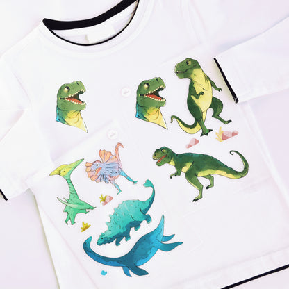 Artstickly Bügelbilder Dino Rex A5-Set für Kinder, Babys