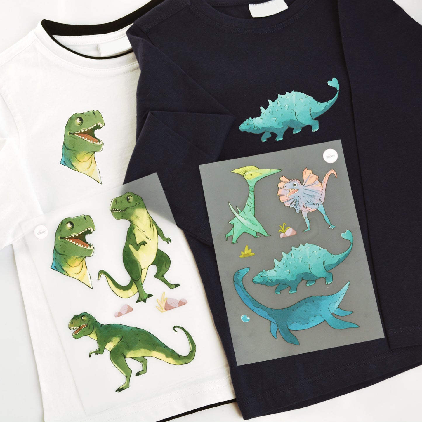 Artstickly Bügelbilder Dino Rex A5-Set für Kinder, Babys