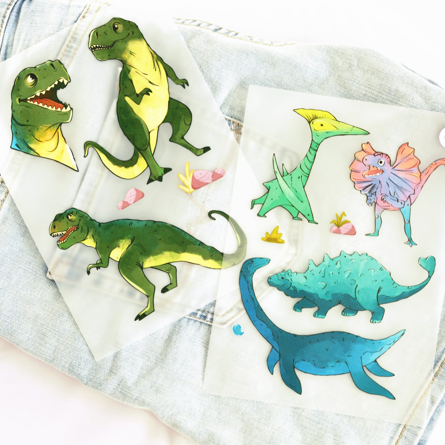 Artstickly Bügelbilder Dino Rex A5-Set für Kinder, Babys