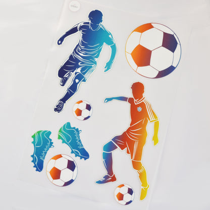 ArtStickly Bügelbilder Fußball A4-Set für Jungs, Kinder, Erwachsene