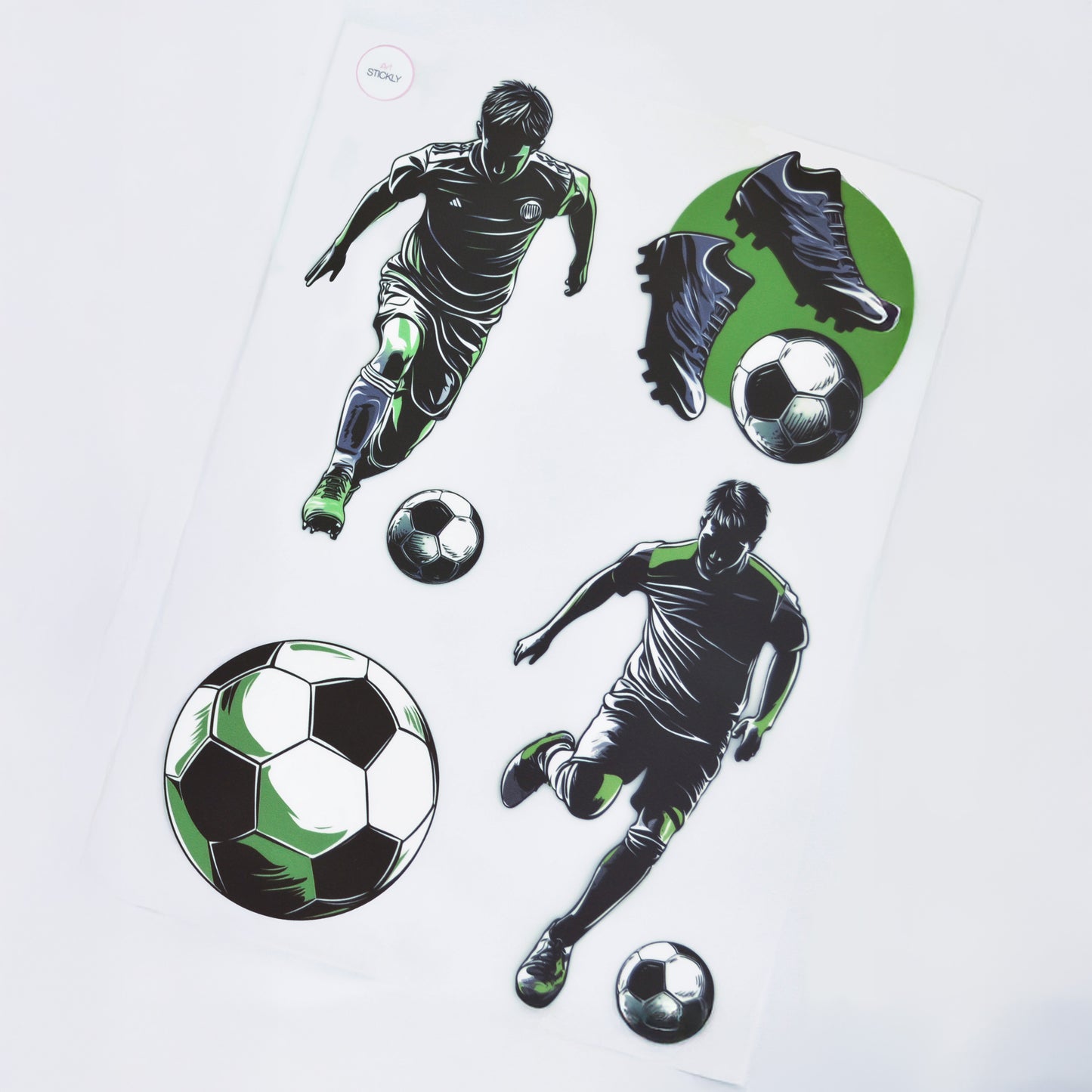 Artstickly Bügelbilder Fußball A4-Set für Kinder, Jungs, Mädchen