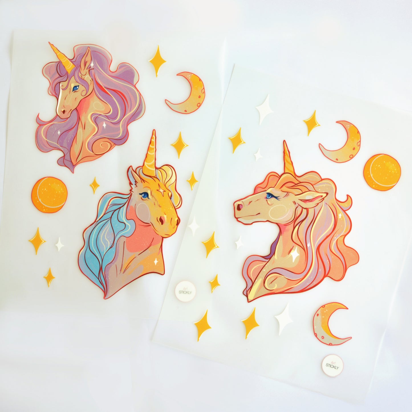 Artstickly Bügelbilder Einhorn A5-Set, 2 Bögen für Kinder, Babys
