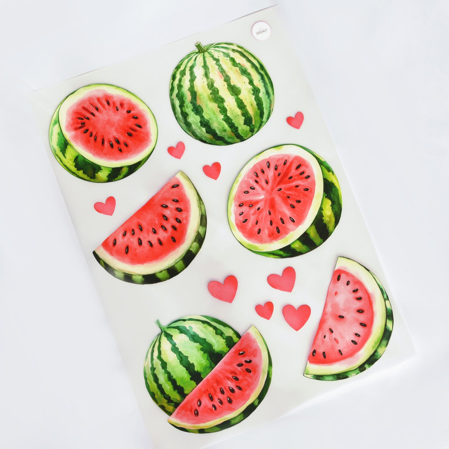 ArtStickly Bügelbilder Wassermelonen A4-Set für Kinder, Erwachsene