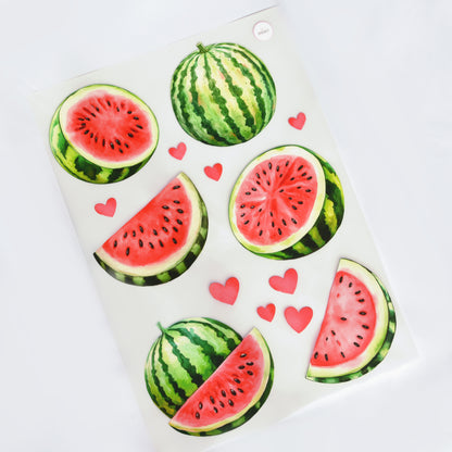ArtStickly Bügelbilder Wassermelonen A4-Set für Kinder, Erwachsene