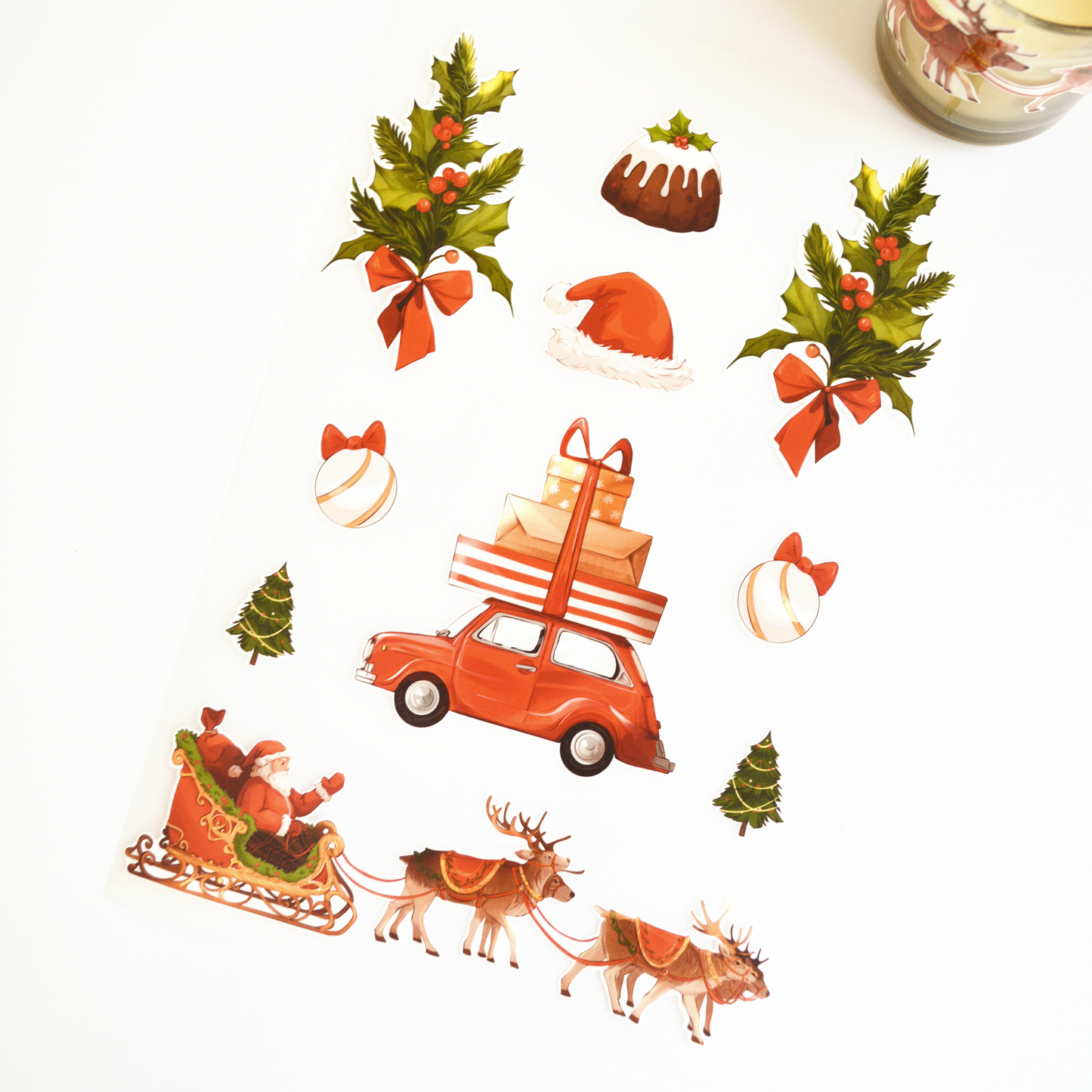 Artstickly Bügelbilder Weihnachten A5-Set, 2 Bögen für Kinder, Familie