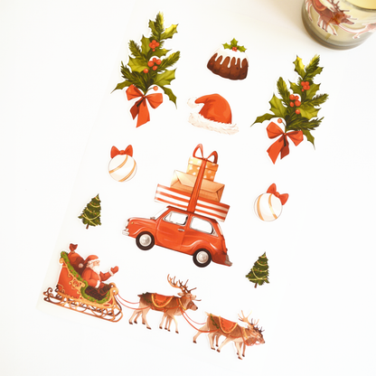 Artstickly Bügelbilder Weihnachten A5-Set, 2 Bögen für Kinder, Familie