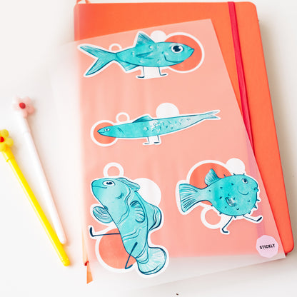 Artstickly Bügelbilder Fisch A4-Set für Kinder Babys