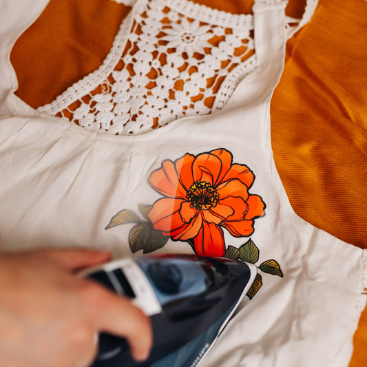 ArtStickly Bügelbilder Blumen A4-Set für Kinder, Erwachsene