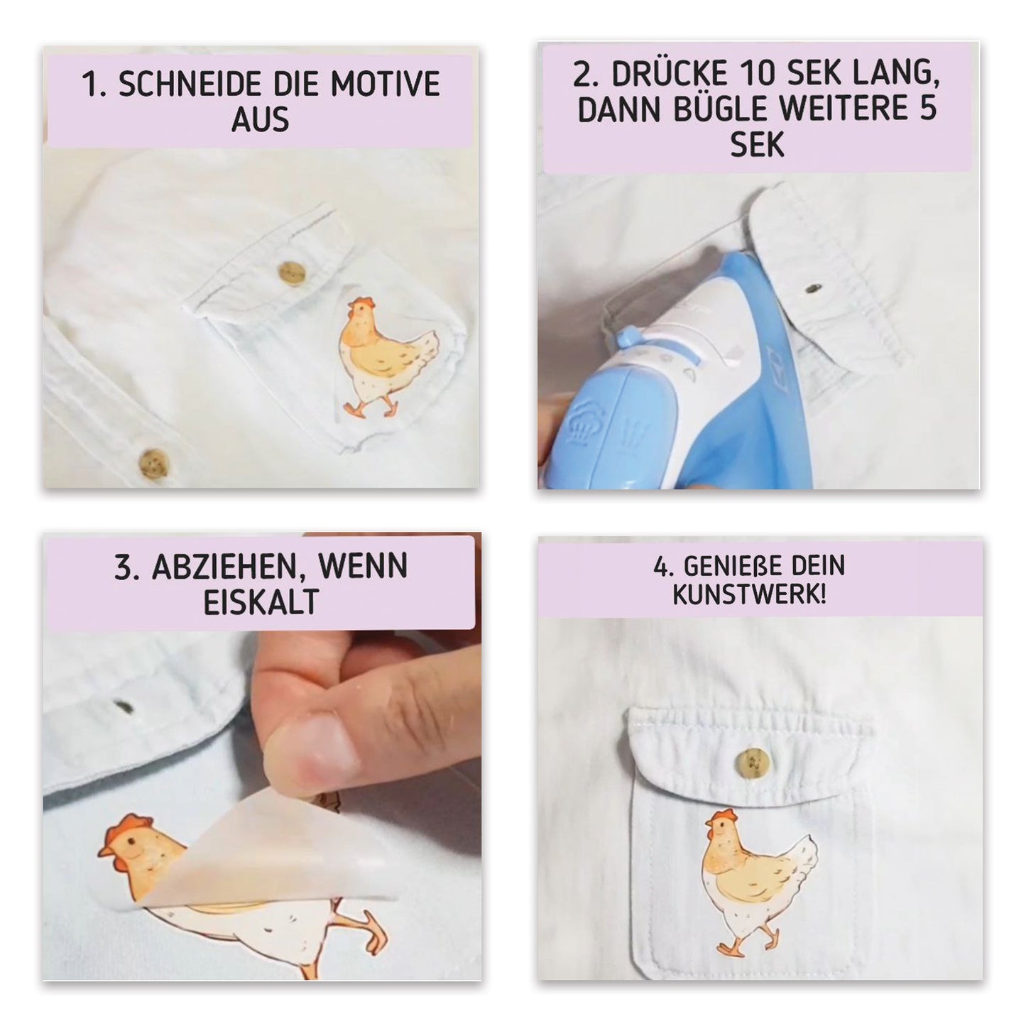 Artstickly Bügelbilder Bauernhof A5-Set, 2 Bögen für Babys, Kinder
