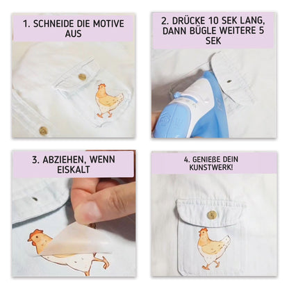 Artstickly Bügelbilder Bauernhof A5-Set, 2 Bögen für Babys, Kinder