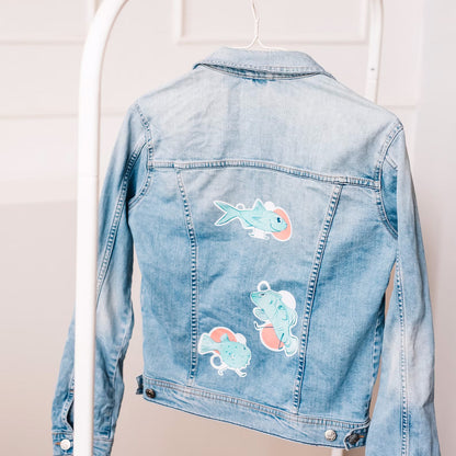 Artstickly Bügelbilder Fisch A4-Set für Kinder Babys