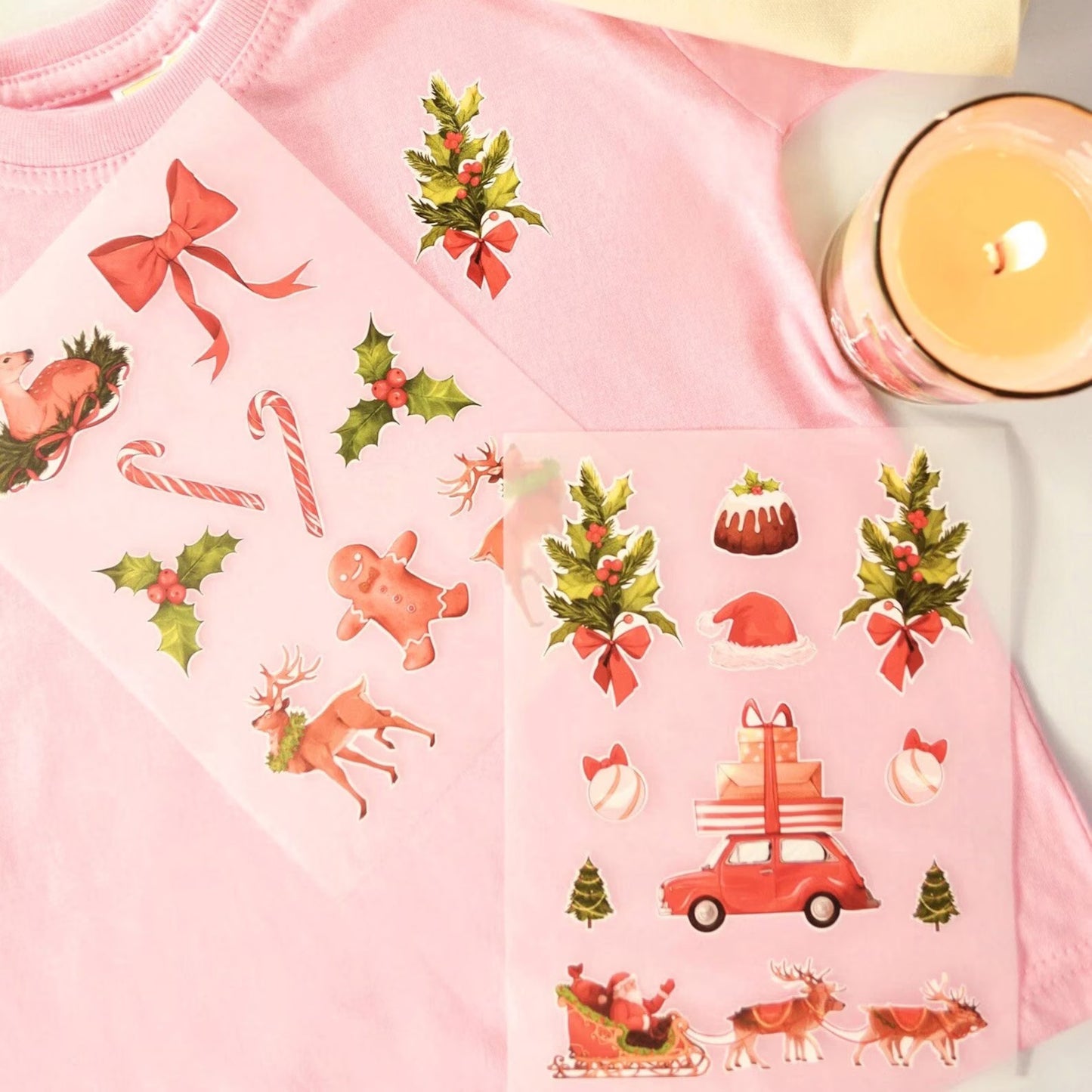 Artstickly Bügelbilder Weihnachten A5-Set, 2 Bögen für Kinder, Familie