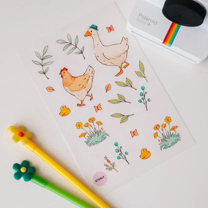 Artstickly Bügelbilder Bauernhof A5-Set, 2 Bögen für Babys, Kinder
