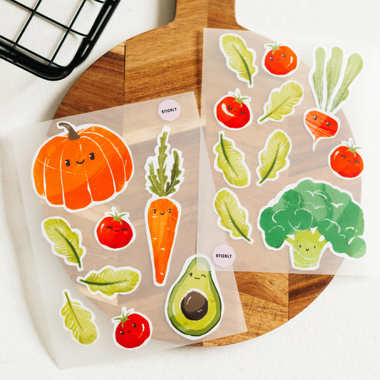 Artstickly Bügelbilder Gemüse A5-Set, 2 Bögen für Kinder, Babys