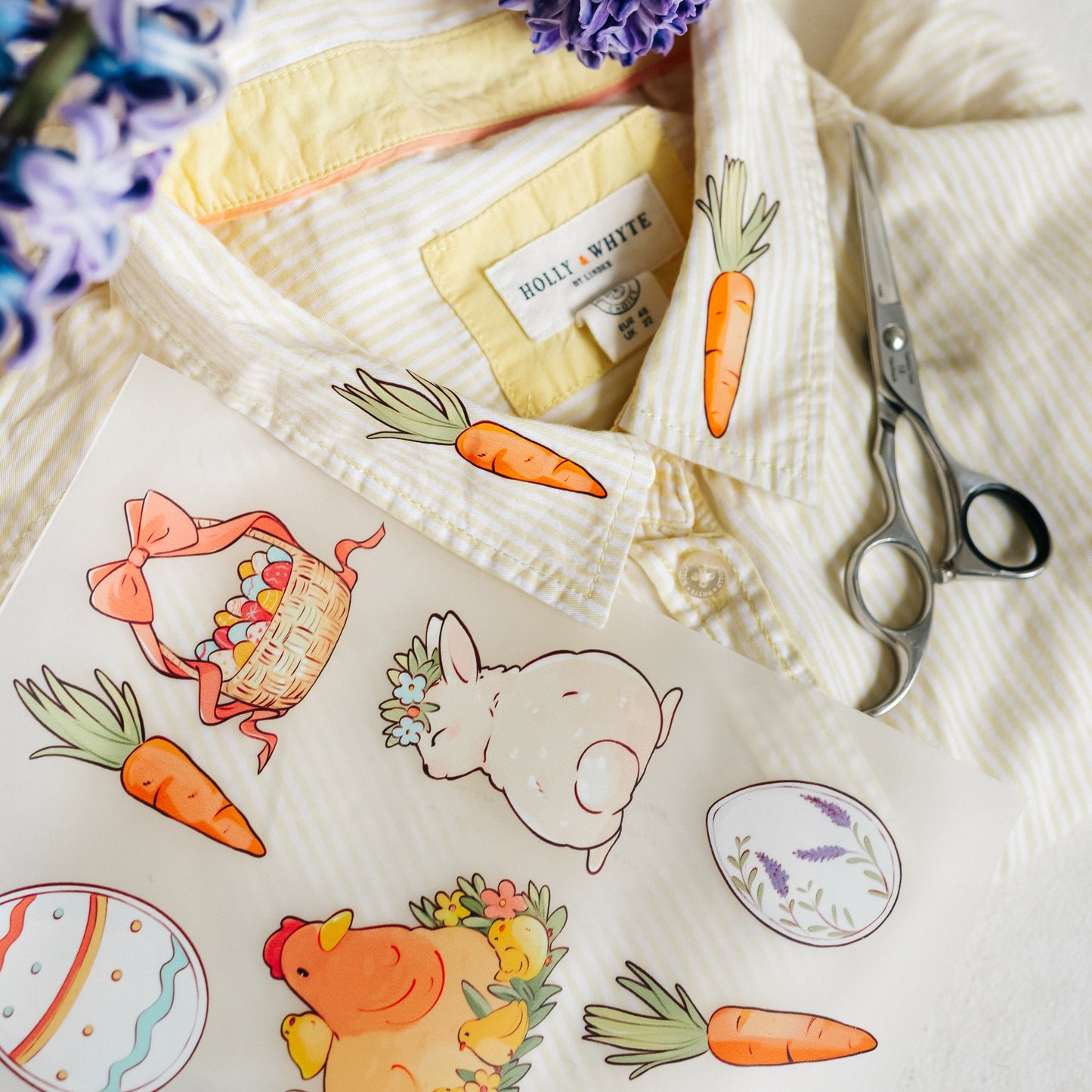 Artstickly Bügelbilder frohe Ostern, Osterhase, Ostereier, Hühner A5-Set, 2 Bögen für Kinder, Babys