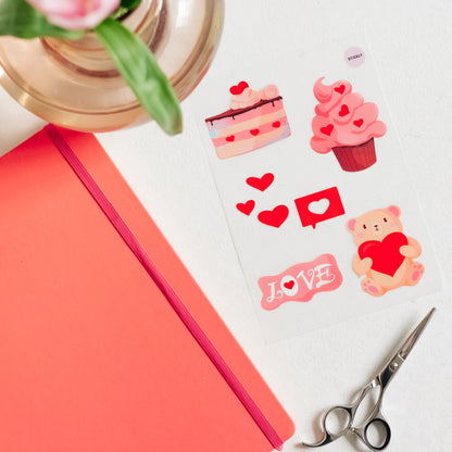 Artstickly Bügelbilder Herzen A5-Set, 2 Bögen für Kinder, Babys