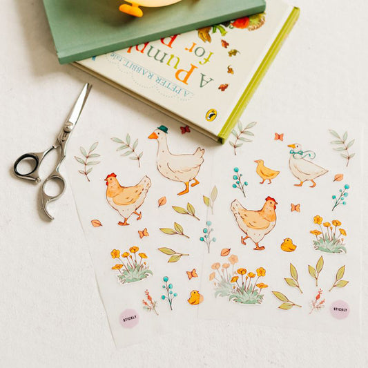Artstickly Bügelbilder Bauernhof A5-Set, 2 Bögen für Babys, Kinder